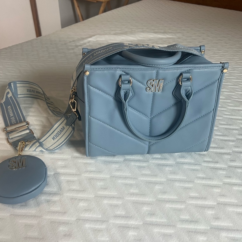 Blue Steve Madden Quilted Women's Bag